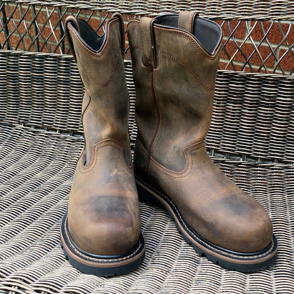 NWOT Justin 10” Pulley Work boots